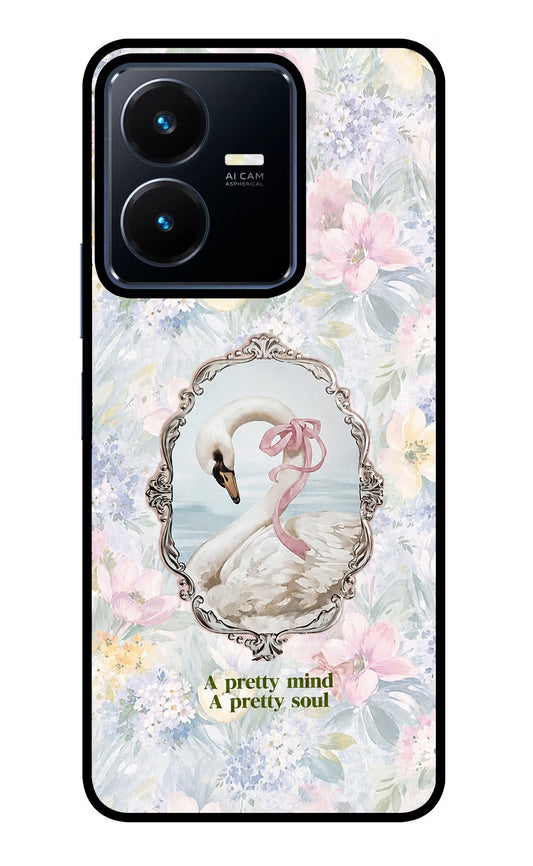 Pretty Mind Pretty Soul Vivo Y22 Glass Case