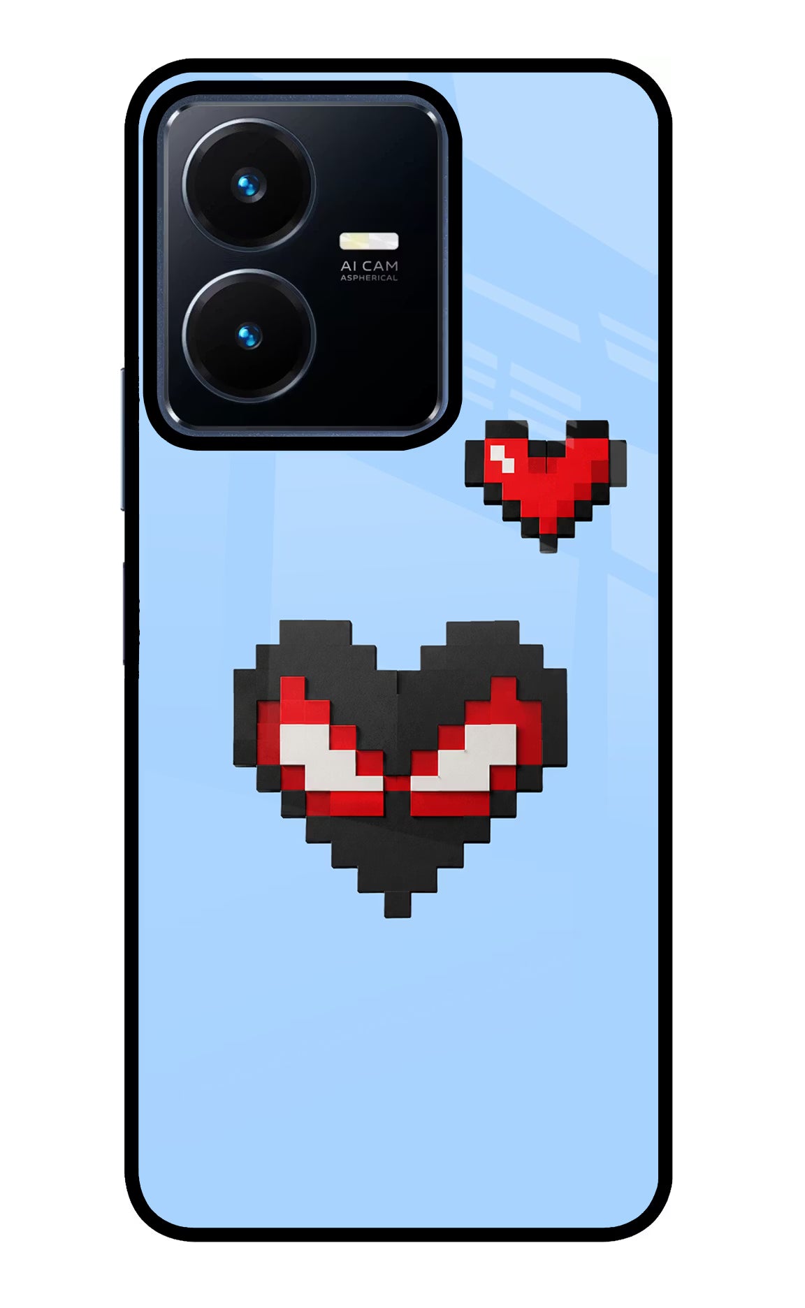 Peter Heart Vivo Y22 Glass Case