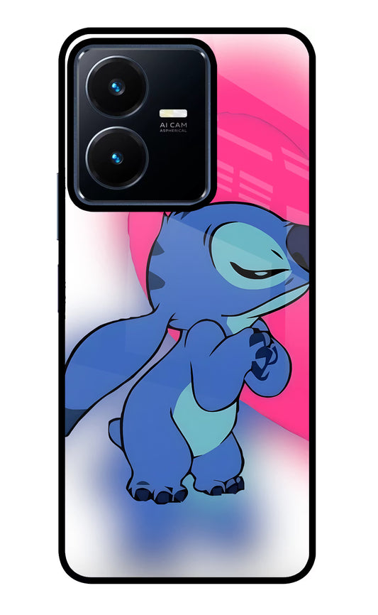Stitch Hug Vivo Y22 Glass Case