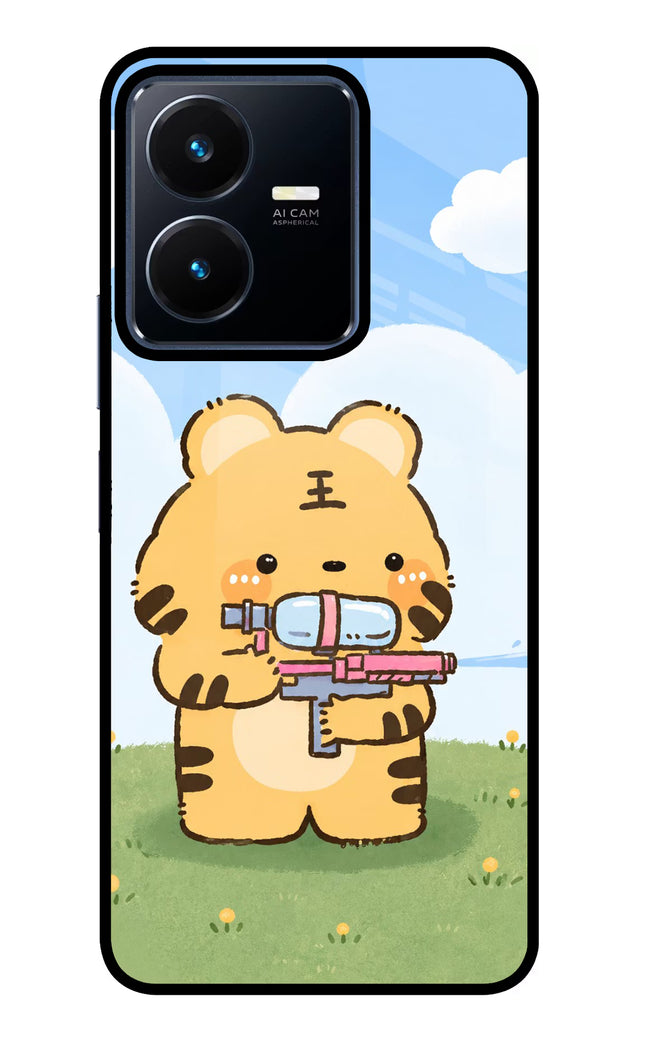 Tiger Treat Vivo Y22 Glass Case