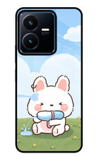Bunny Treat Vivo Y22 Glass Case
