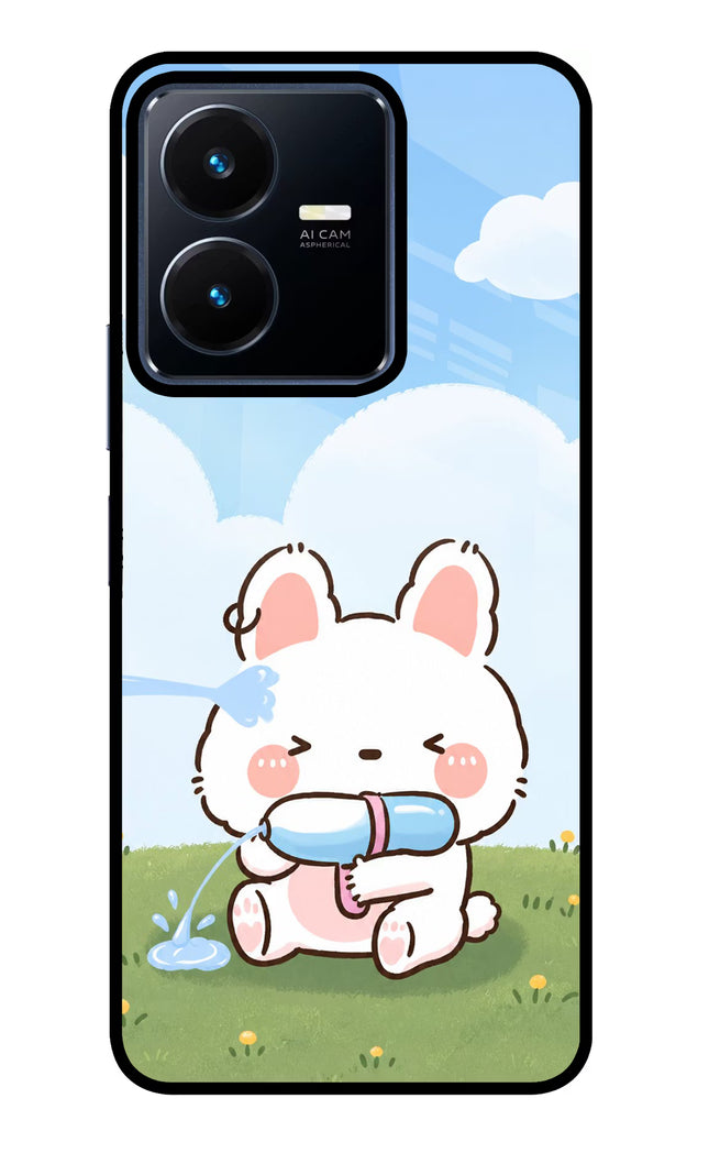 Bunny Treat Vivo Y22 Glass Case