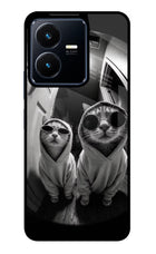 Hood Cats Vivo Y22 Glass Case