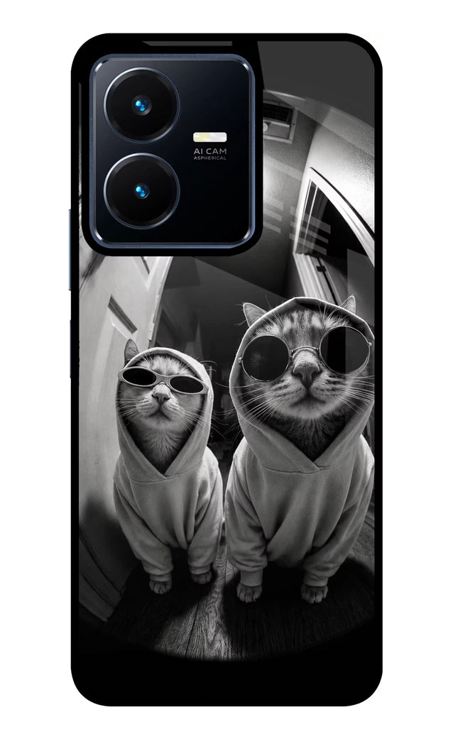 Hood Cats Vivo Y22 Glass Case