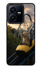 Rollercoaster Dog Vivo Y22 Glass Case