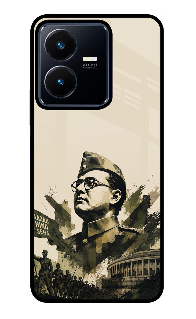 Netaji Rising Vivo Y22 Glass Case