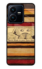 Vinyl Stripes Vivo Y22 Glass Case