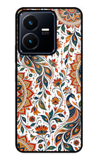 White Mayura Vivo Y22 Glass Case