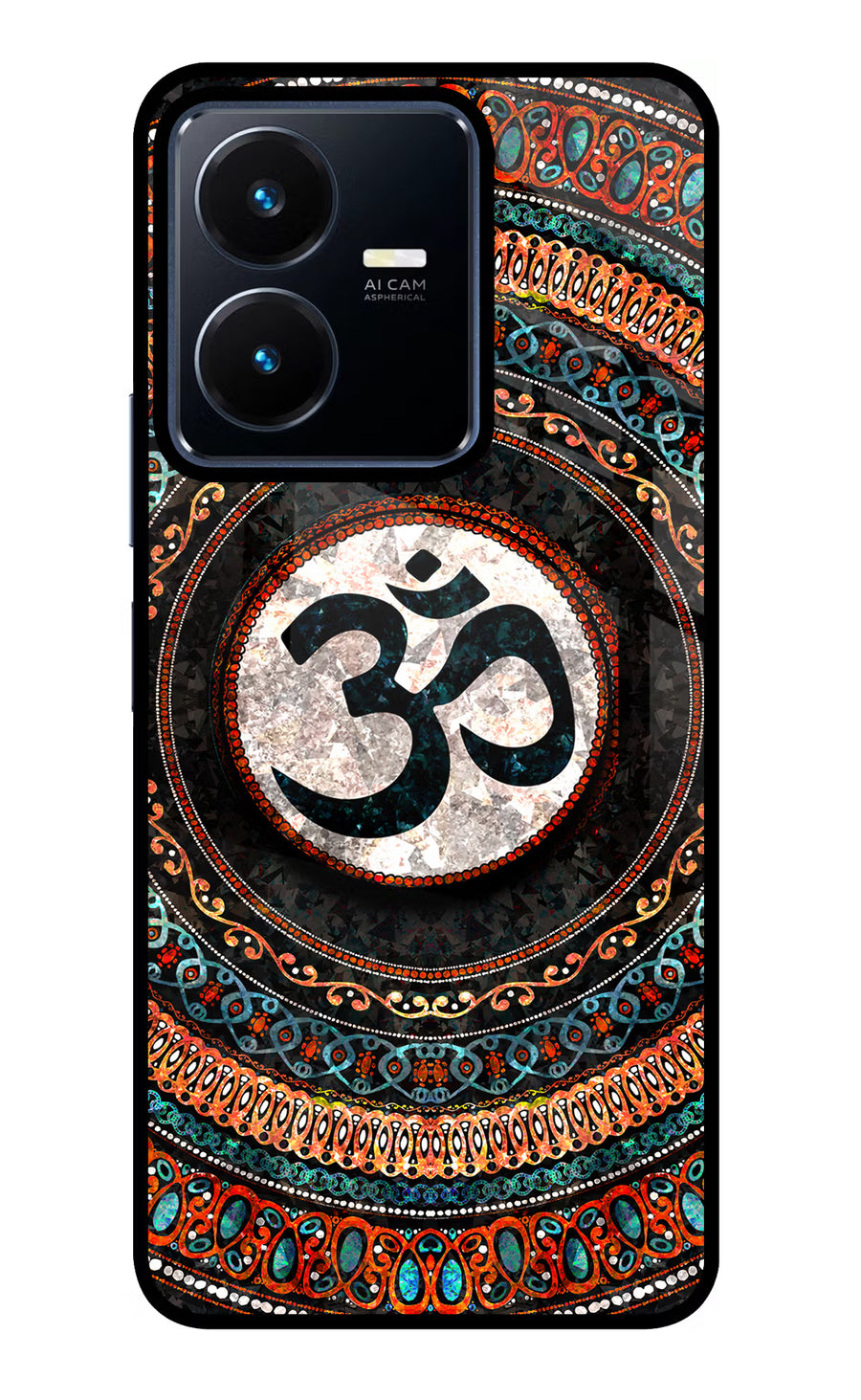 Om Culture Vivo Y22 Pop Case, Glass case