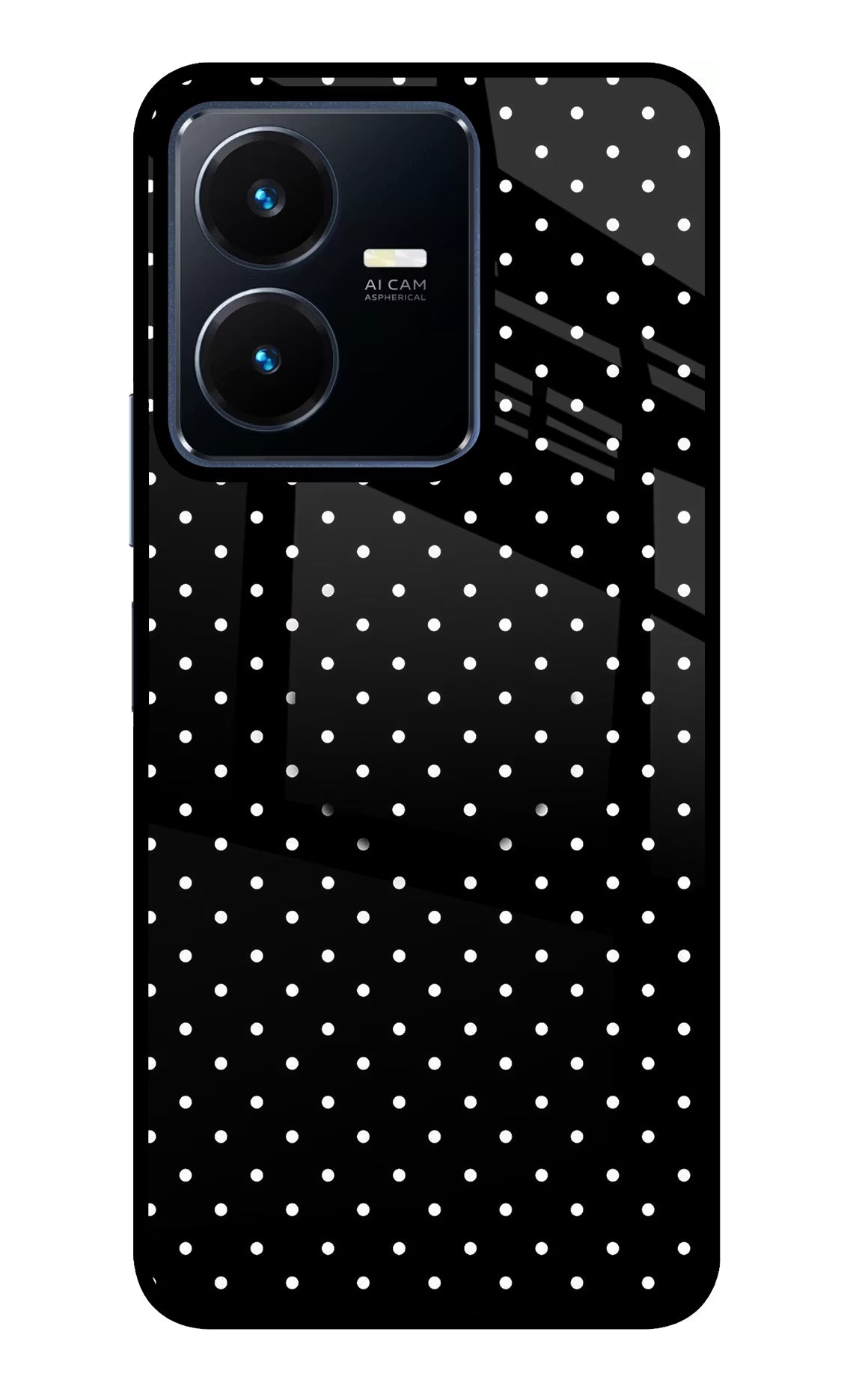 White Dots Vivo Y22 Pop Case by Casekaro