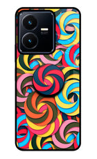 Spiral Pattern Vivo Y22 Pop Case by Casekaro