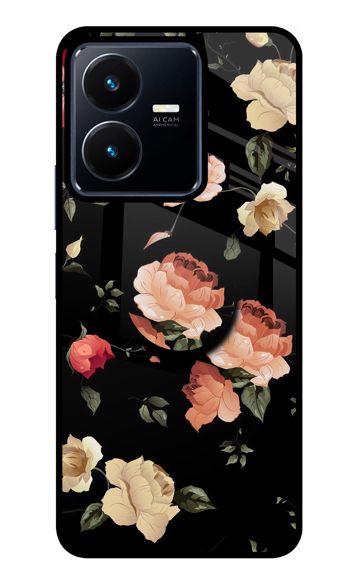 Flowers Vivo Y22 Pop Case by Casekaro