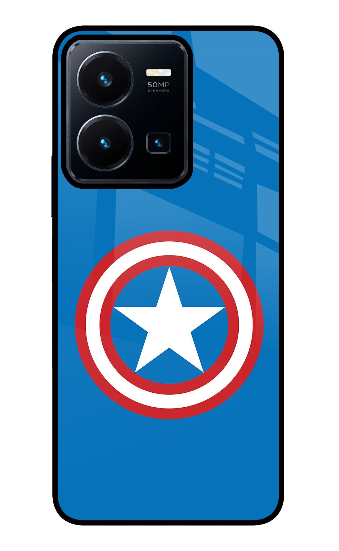 Captain America Logo Vivo Y35 Back Cover