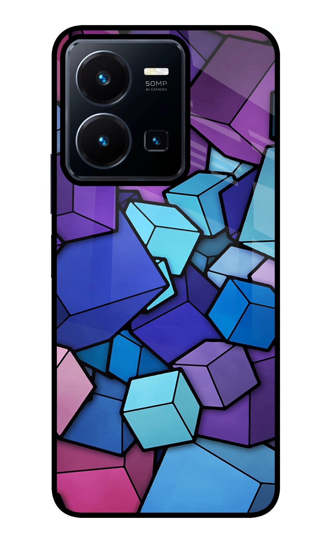 Cubic Abstract Vivo Y35 Back Cover