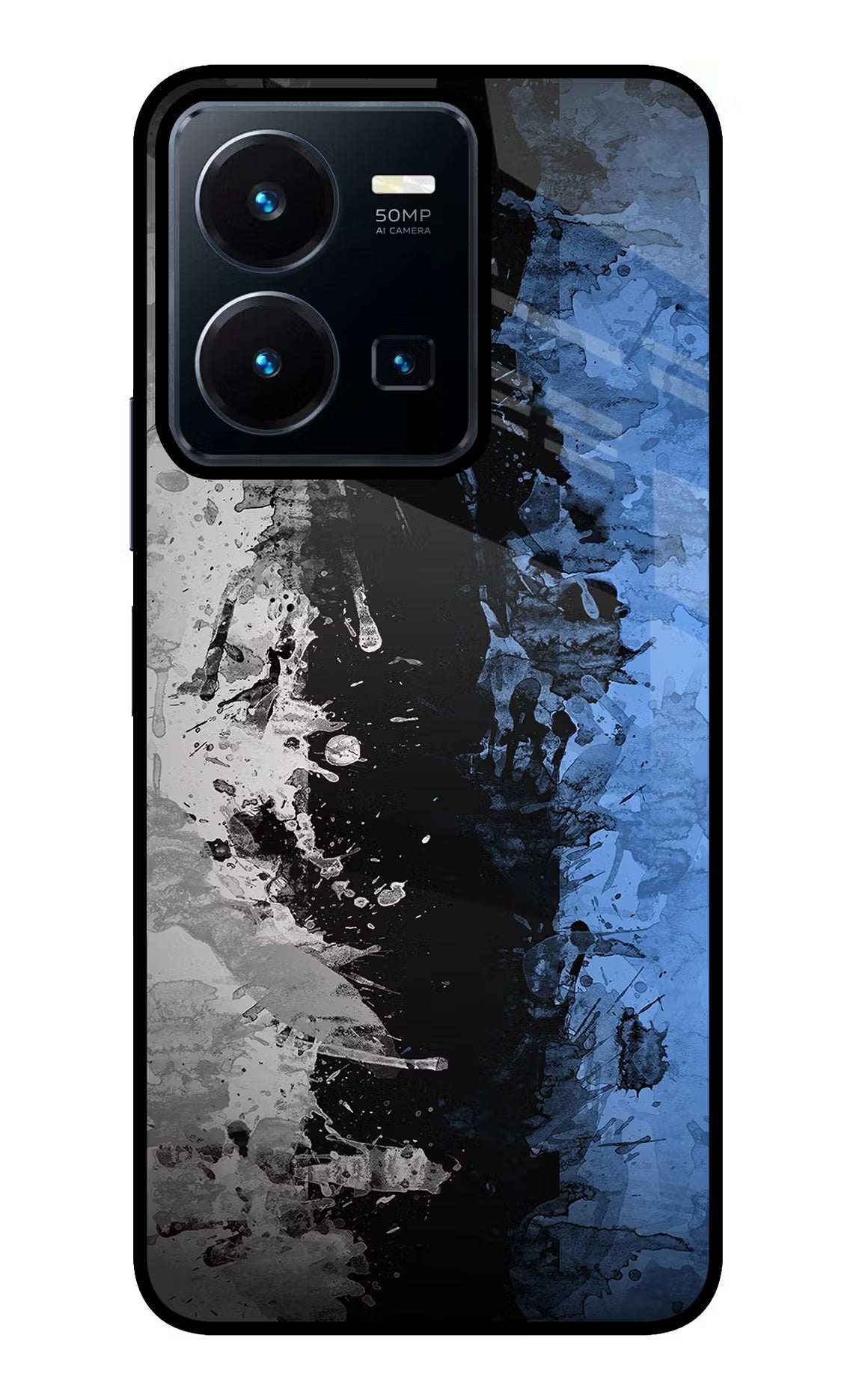 Artistic Design Vivo Y35 Glass Case Back Cover by Casekaro