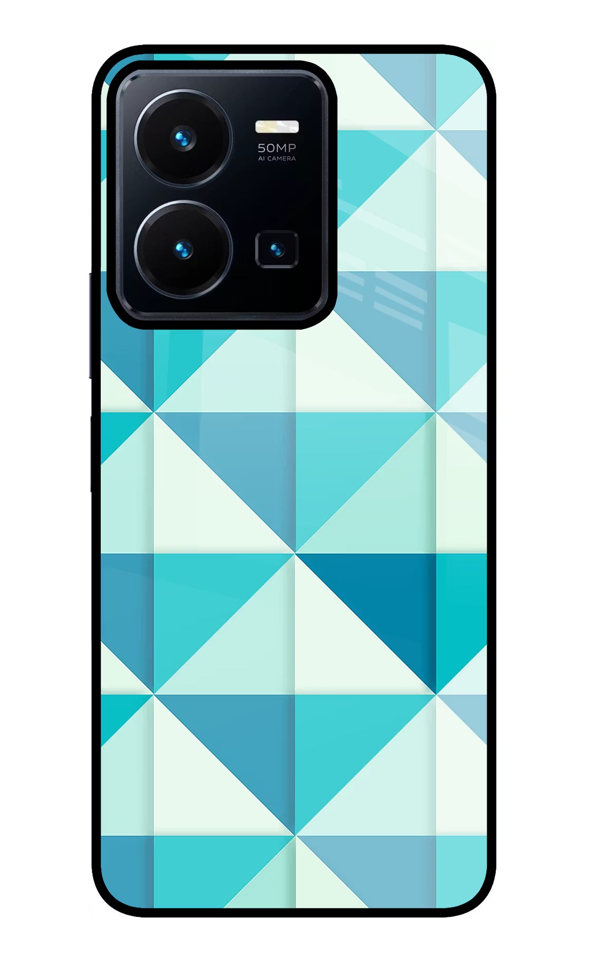 Abstract Vivo Y35 Glass Case Back Cover by Casekaro
