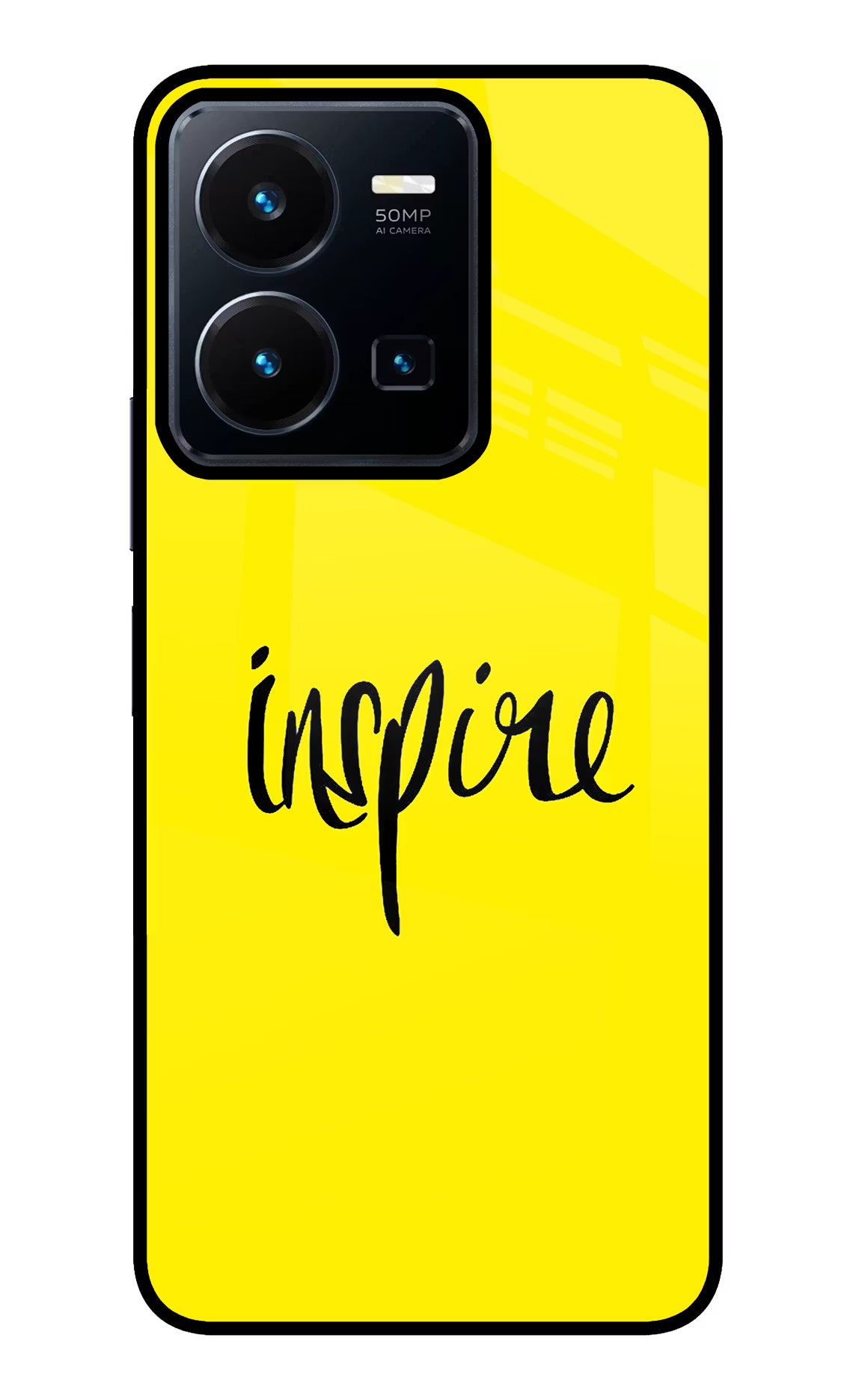 Inspire Vivo Y35 Glass Case Back Cover by Casekaro