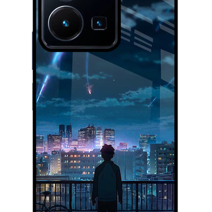 Anime Vivo Y35 Glass Case Back Cover by Casekaro