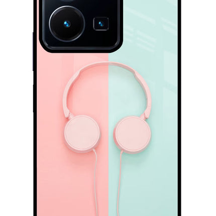 Music Lover Vivo Y35 Glass Case Back Cover by Casekaro