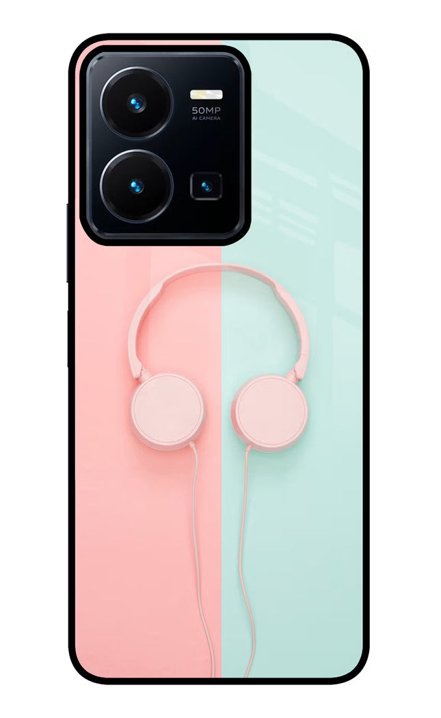 Music Lover Vivo Y35 Glass Case Back Cover by Casekaro