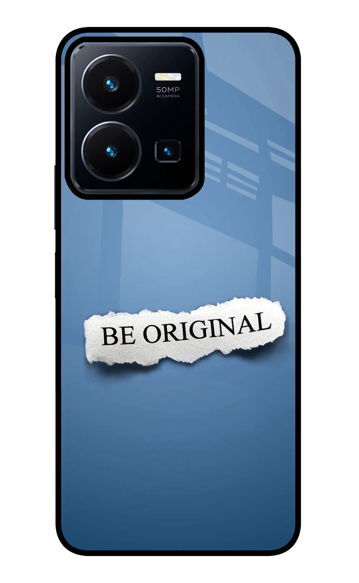 Be Original Vivo Y35 Glass Case Back Cover by Casekaro
