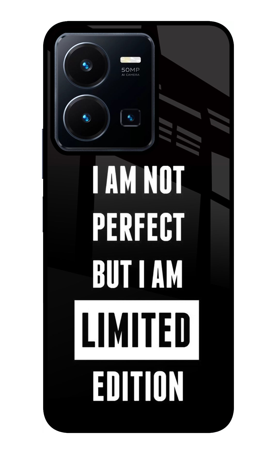 I Am Not Perfect But I Am Limited Edition Vivo Y35 Back Cover