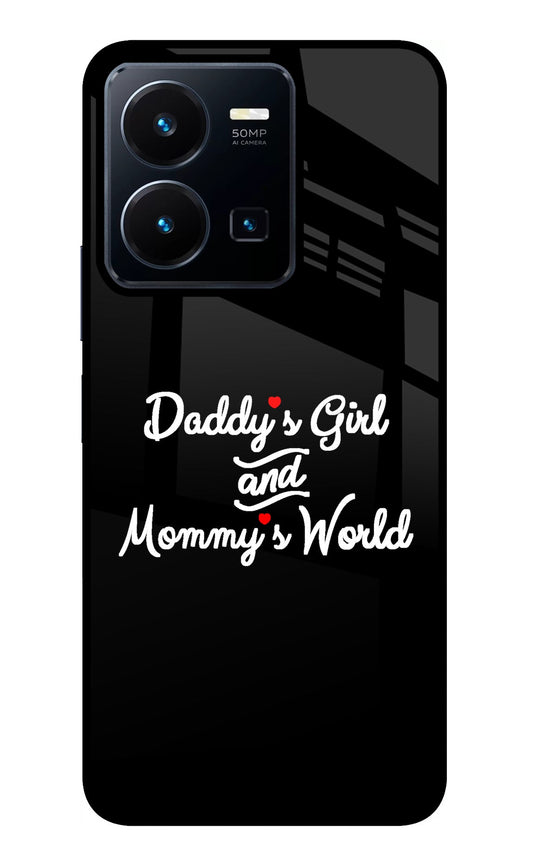 Daddy's Girl and Mommy's World Vivo Y35 Glass Case