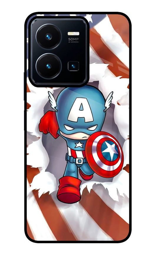 Captain America Vivo Y35 Glass Case