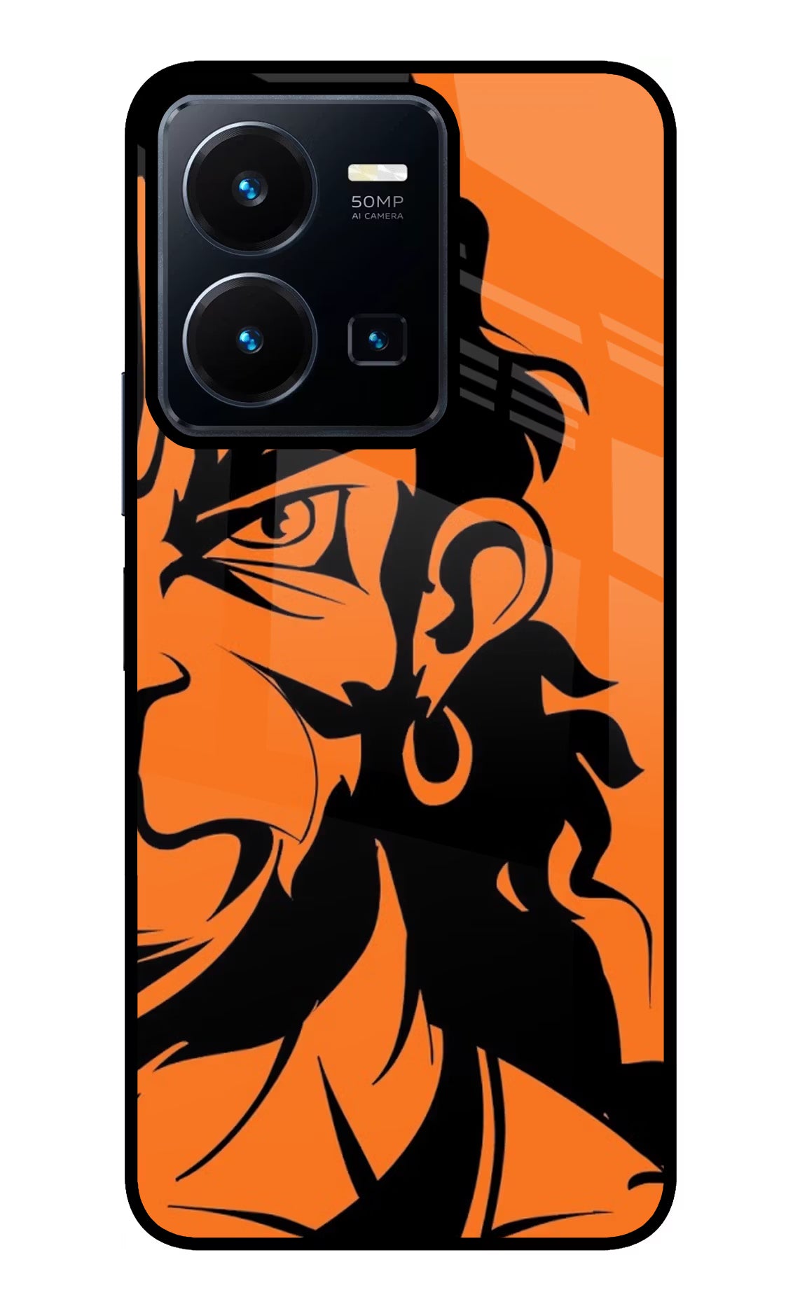 Hanuman Vivo Y35 Glass Case Back Cover by Casekaro