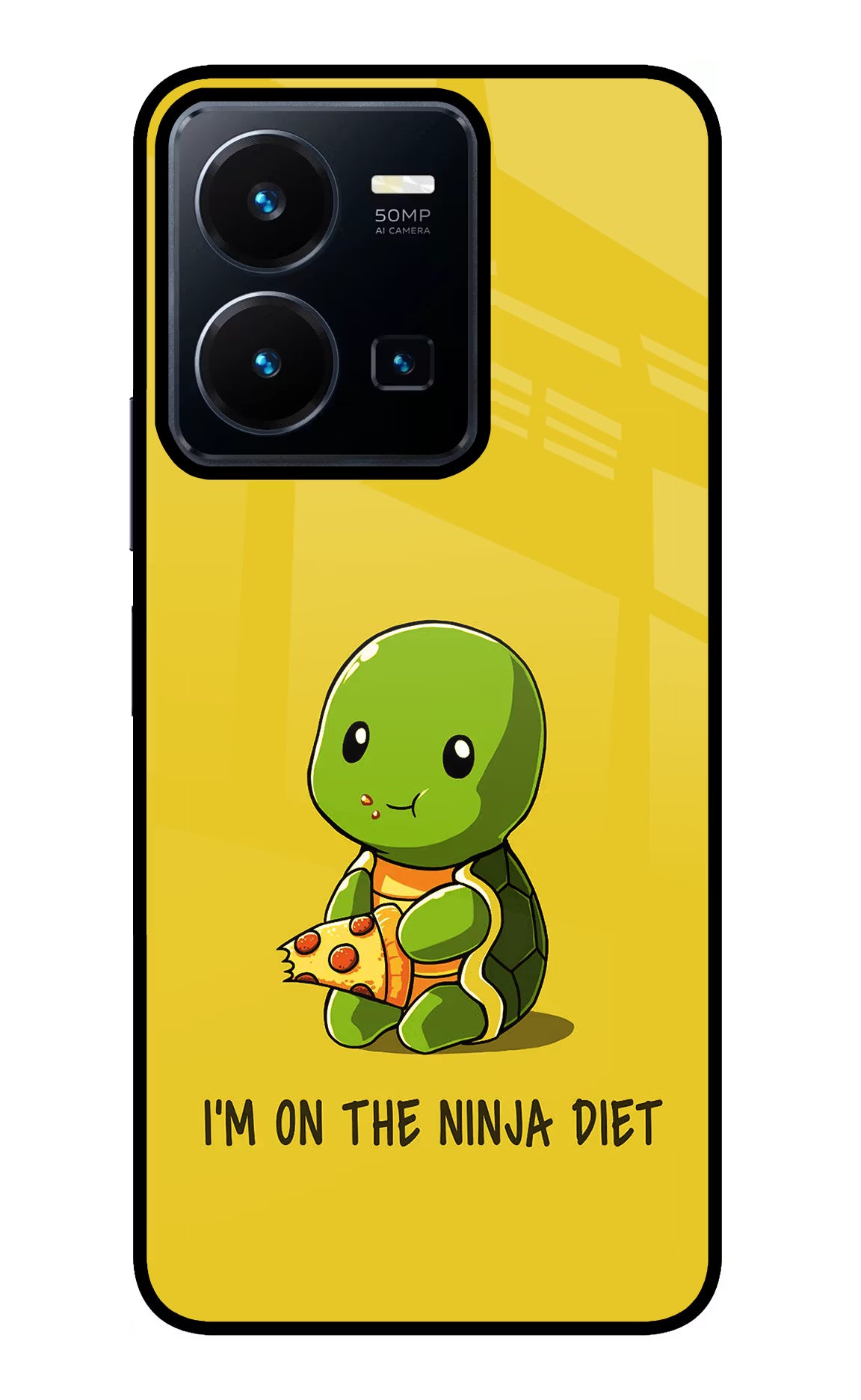 I'm on Ninja Diet Vivo Y35 Glass Case Back Cover by Casekaro