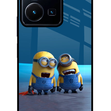 Minion Laughing Vivo Y35 Glass Case