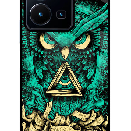 Green Owl Vivo Y35 Glass Case