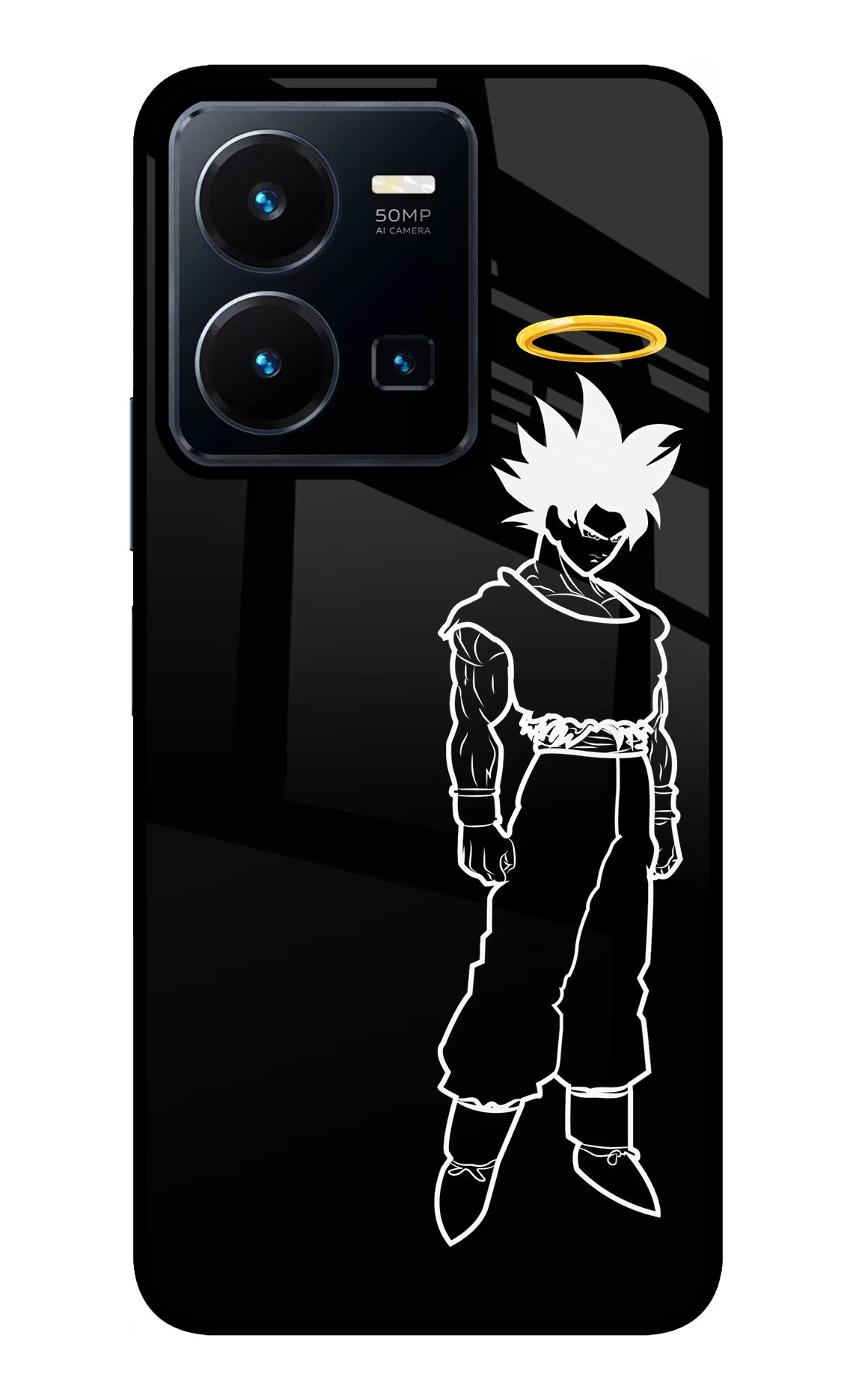 DBS Character Vivo Y35 Glass Case Back Cover by Casekaro
