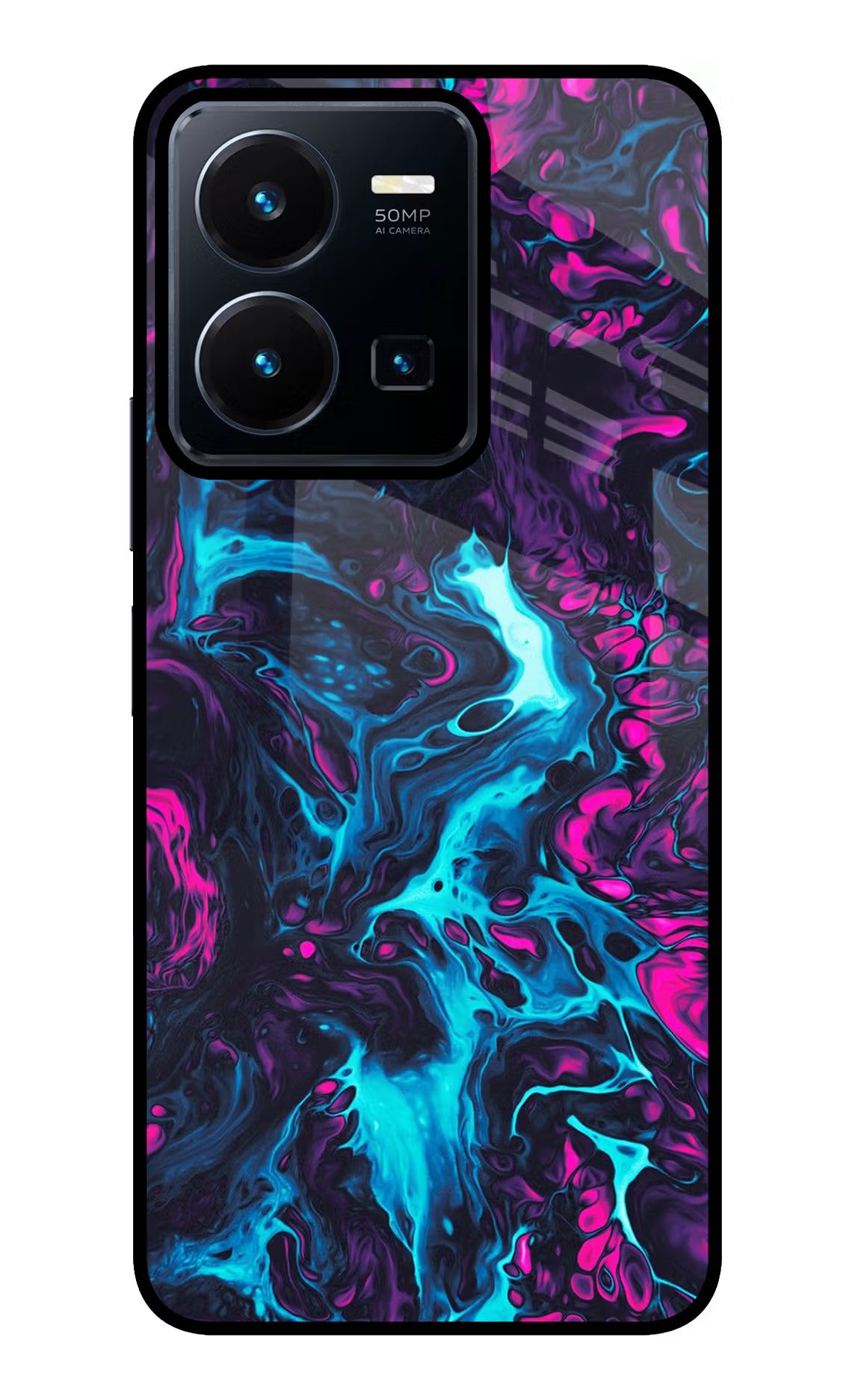 Abstract Vivo Y35 Glass Case