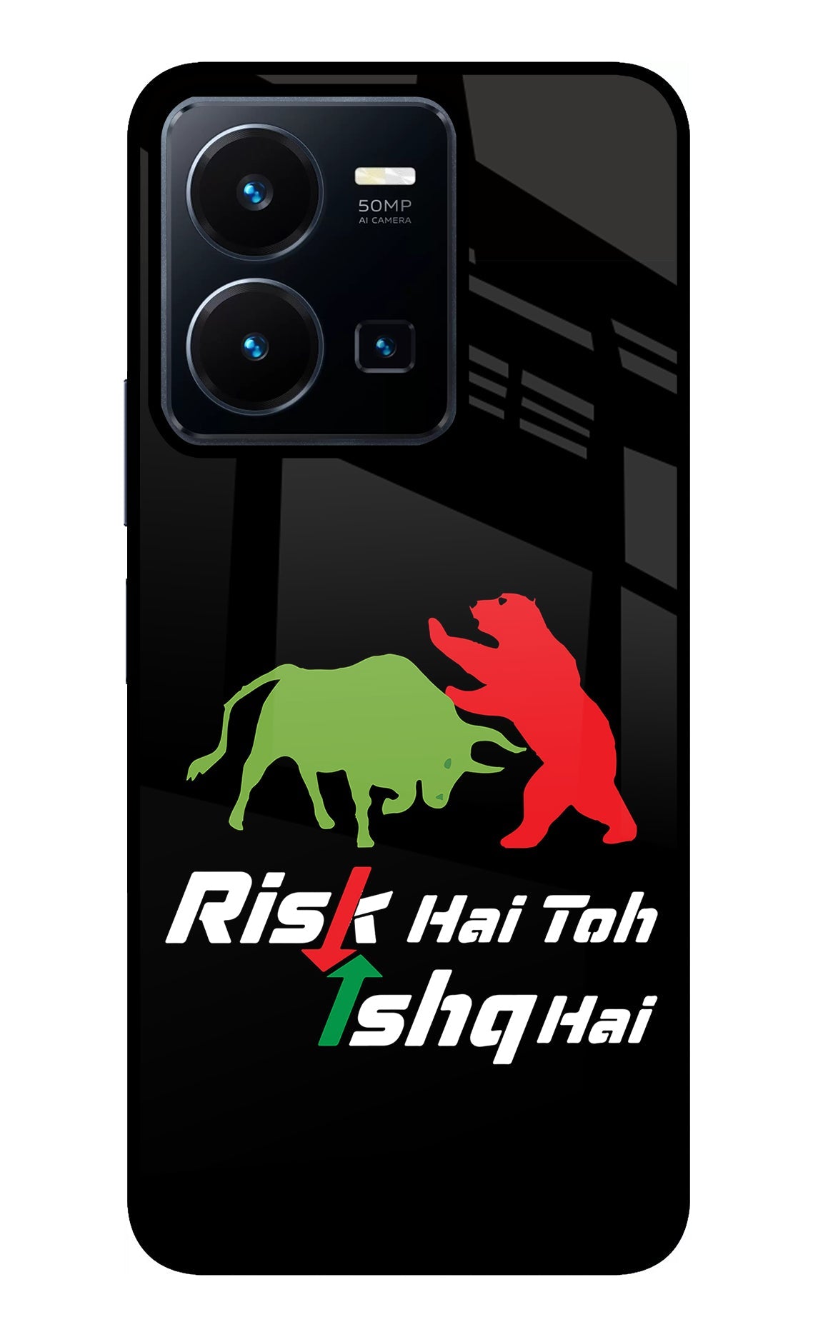 Risk Hai Toh Ishq Hai Vivo Y35 Glass Case