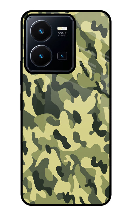 Camouflage Vivo Y35 Glass Case