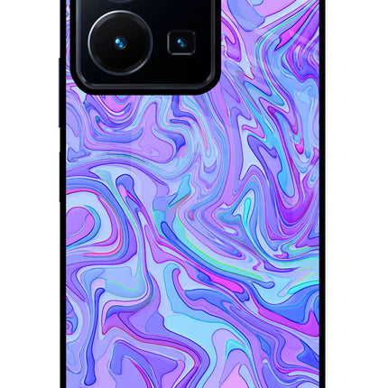 Glitter Vivo Y35 Glass Case