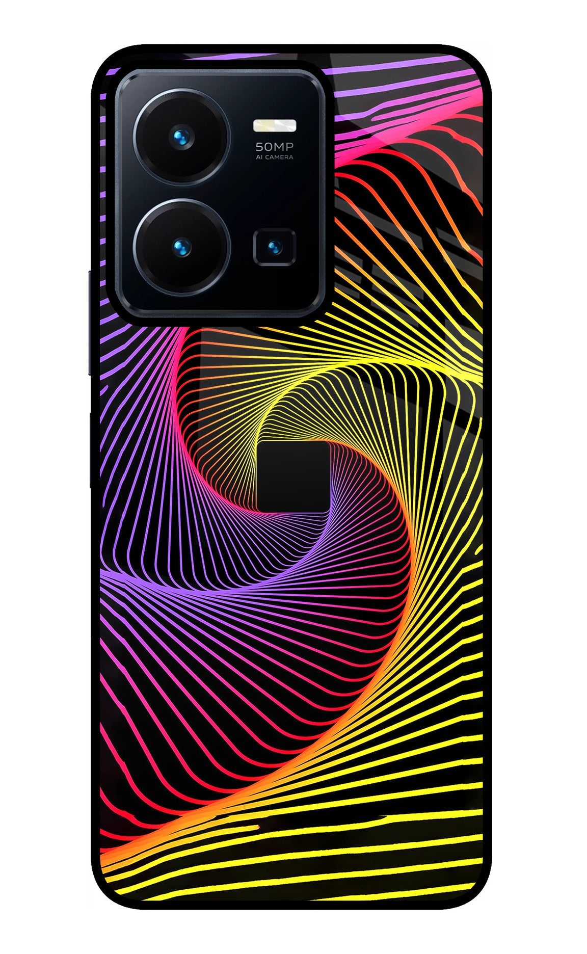 Colorful Strings Vivo Y35 Back Cover