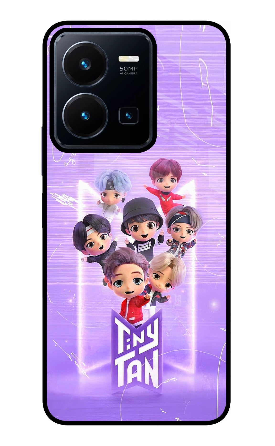 BTS Tiny Tan Vivo Y35 Glass Case