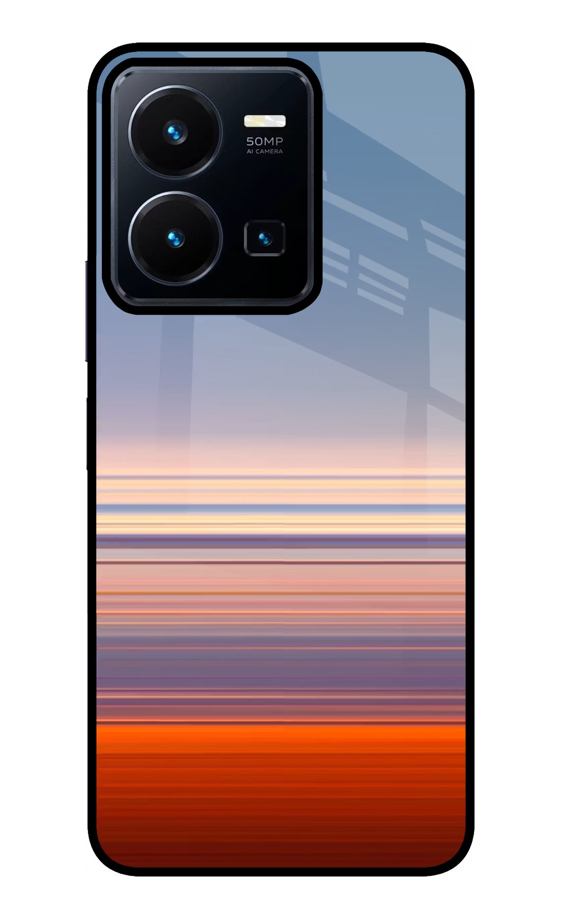 Morning Colors Vivo Y35 Glass Case Back Cover by Casekaro