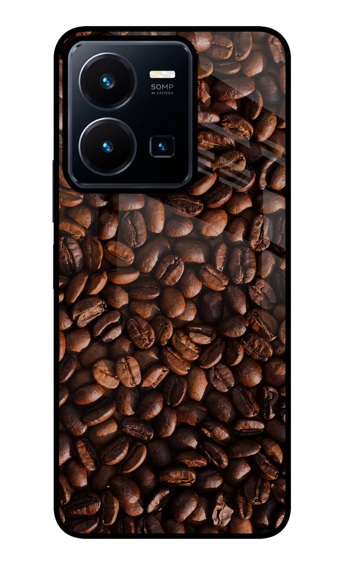 Coffee Beans Vivo Y35 Glass Case