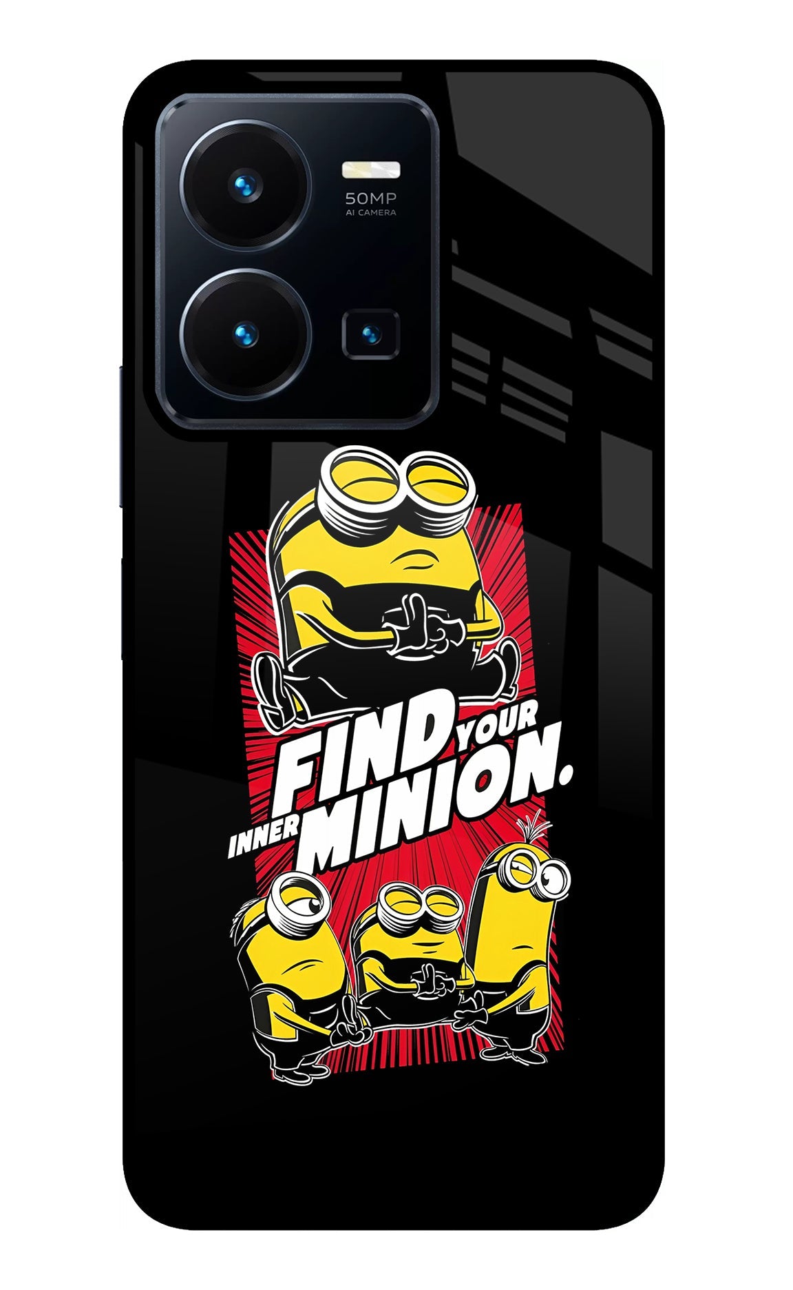 Find your inner Minion Vivo Y35 Glass Case