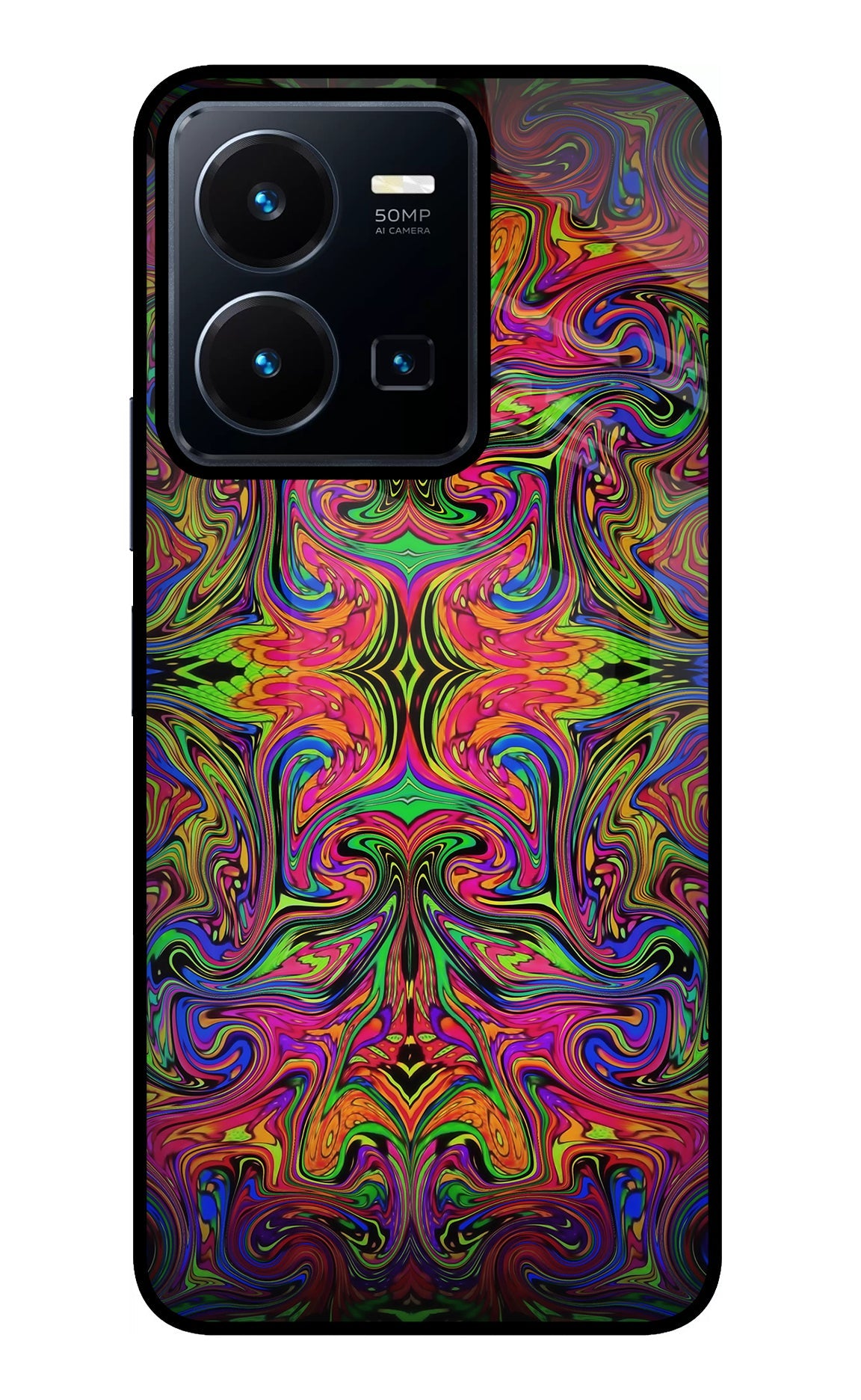 Psychedelic Art Vivo Y35 Back Cover