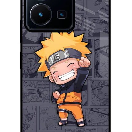 Chota Naruto Vivo Y35 Glass Case Back Cover by Casekaro