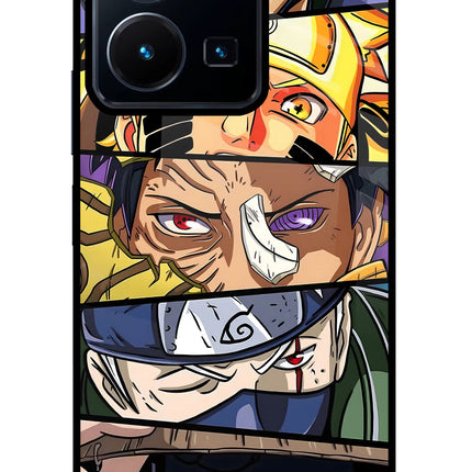 Naruto Character Vivo Y35 Glass Case Back Cover by Casekaro
