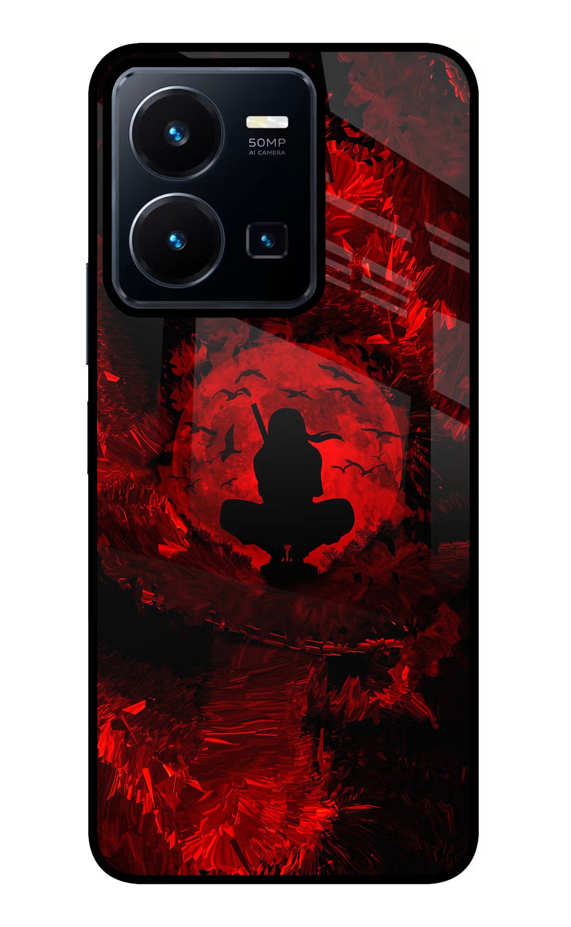 Itachi Uchiha Vivo Y35 Glass Case Back Cover by Casekaro