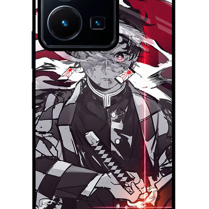Demon Slayer Vivo Y35 Glass Case