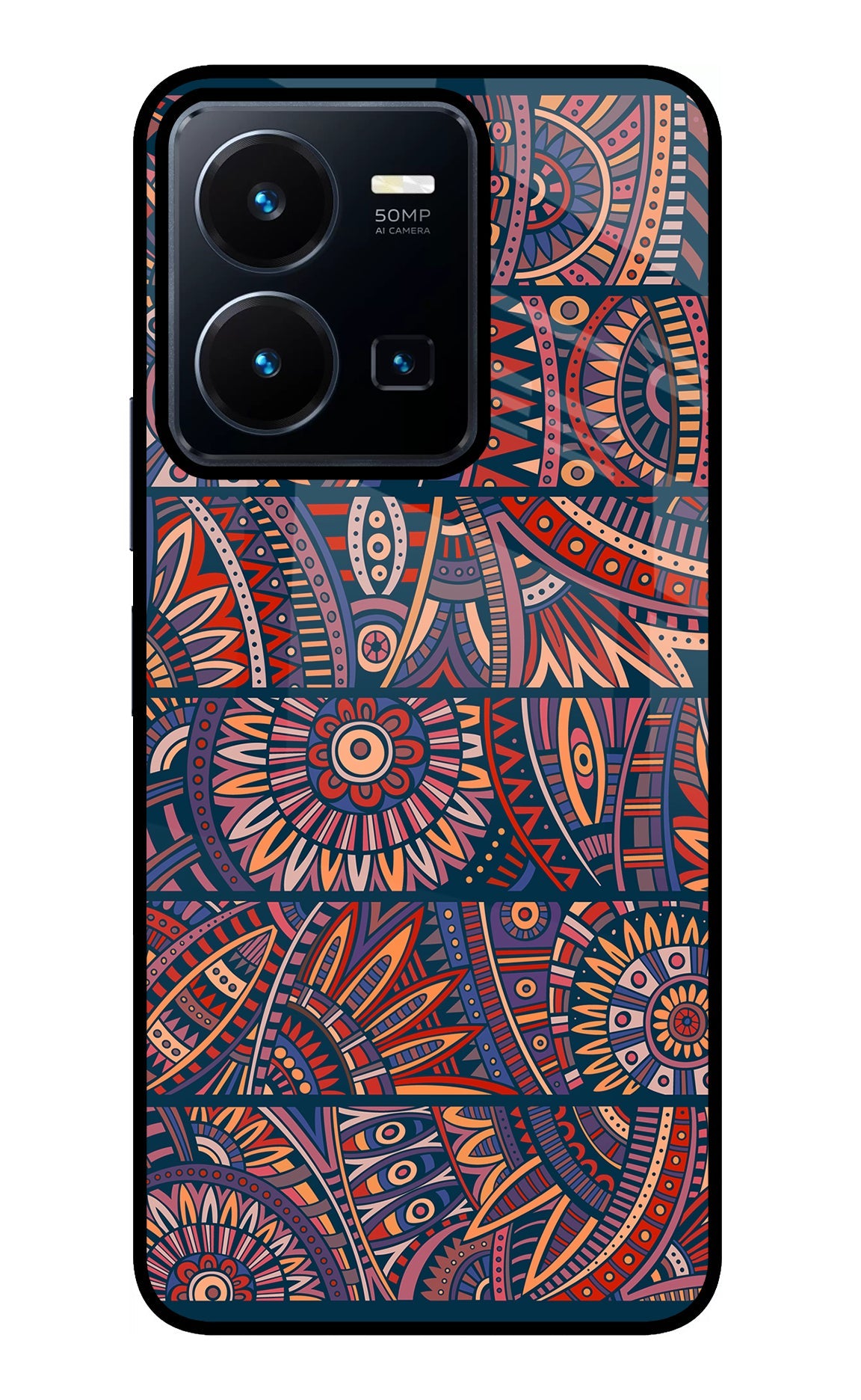 African Culture Design Vivo Y35 Glass Case