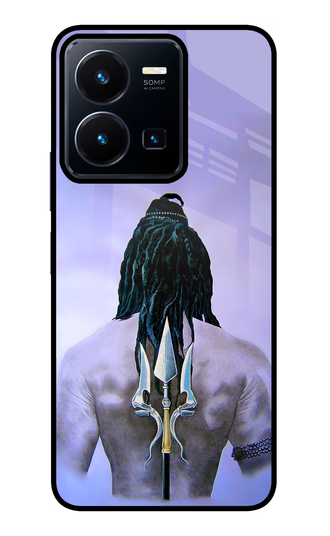 Shiva Vivo Y35 Glass Case Back Cover by Casekaro