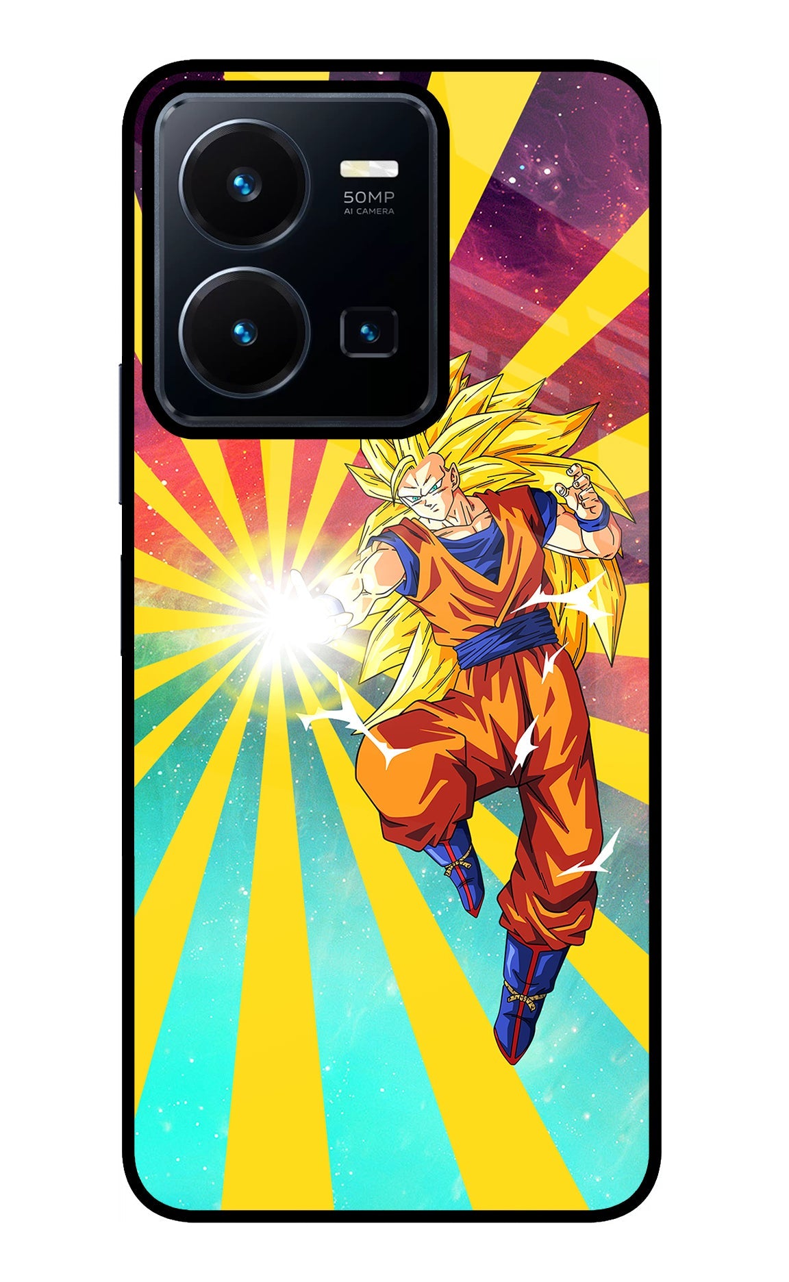 Goku Super Saiyan Vivo Y35 Glass Case